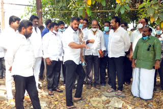 minister anil kumar tour in nellore city