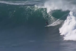 Surfers enjoy big waves in Sydney beaches