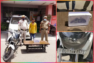 najafgarh-police-arrested-robber-with-stolen-bike-and-also-recovered-country-made-pistol