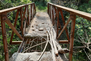 lalpul bridge of pauri form british rule is in bad condition