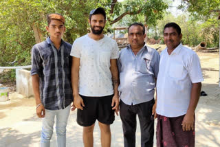 Indian Test Cricketer Hanuma vihari tour in Bhadradri Kothagudem District