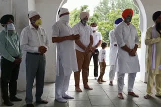 Haryana Sports Minister at Gurudwara Patalpuri