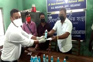 Golaghat mask, sanitizer distribution