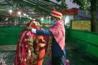 marriage at Quarantine Center in dhubri