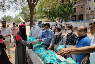 ramzan kits distributed to muslims in manchiryal