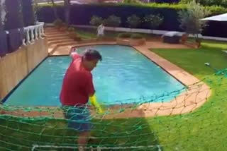 Bowler Bounces Ball Off Swimming Pool, Smashes Batsman On The Face