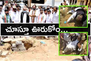 congress-leaders-on-osmania-university-lands