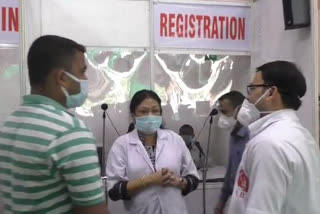 COVID-19 Health Examination and Registration Center at Amingaon