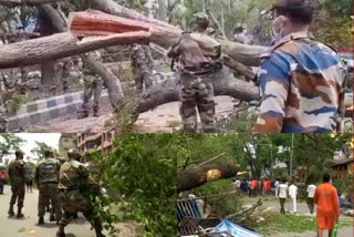 Cyclone Amphan: Army lends their hand to clear out uprooted trees