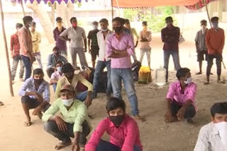 migrant labourers problems strucked in east godavari district
