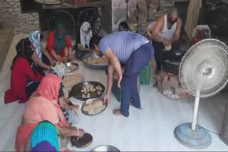 shyam nagar women are feeding 600 migrant laborers daily in palwal