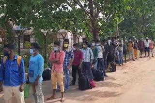 45 migrant odias returned from Bengaluru to Bhuban