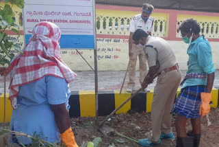 Gangavathi: Parking facility for public vehicles by police