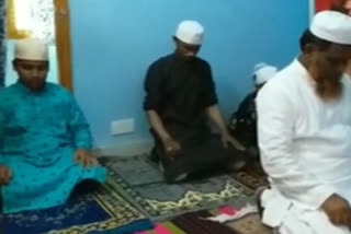 Muslims prayer at home in Ramadan during lock down