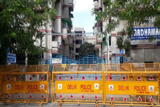 police colony ashok vihar became containment zone in delhi