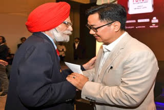 kiren Rijiju condeles demise of balbir Singh Sr