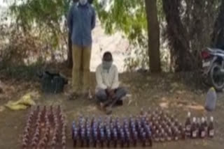 krishna dst police seez illegal liquor in chatray madal