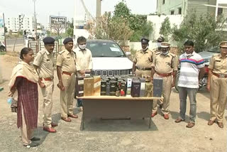 Illegal alcohol abuse in Guntur