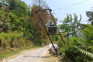 Electric poles inviting accident