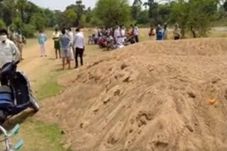 vizianagaram dst police handover the sand illegal storage in elkota  mandal