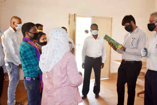 Commissioner inspecting quarantine center