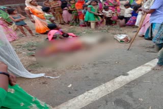 1 woman died in road accident in palamu