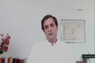 Etv Bharat,, Gujarati News, Congress leader Rahul Gandhi addresses media