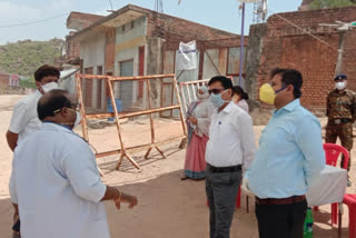 Collector inspected container zone in Chhatarpur