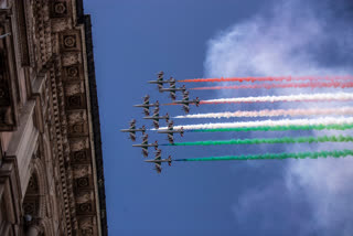 Watch: Italy's acrobatic air unit marks Republic Day