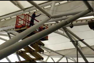 Cleaning work started at delhi airports as domestic flight resumes