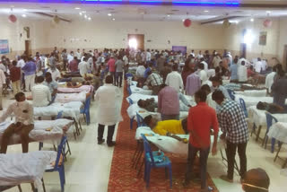 mega blood camp at vijayanagaram