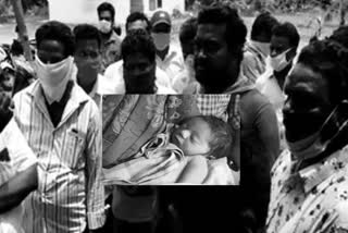 born baby died in jaggampet east godavari district