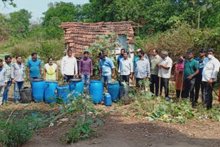 Excise police raids on local liquor  centers at vishaka district