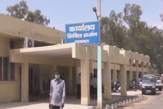 suspected corona patient old lady death in palwal civil hospital