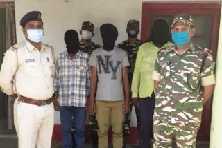 aurangabad police arrested three naxali