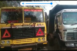 Three hives are illegally transported by excavating sand