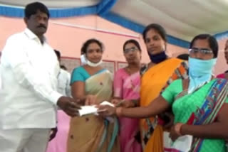 MLA Solipeta Ramlinga Reddy Distributes Land Registration pass Books