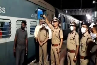 DGP Sawang,  started the Shramik train in rayanapadu krishna district