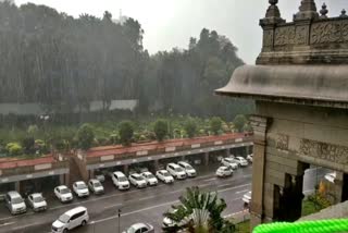 Heavy rain in Bangalore