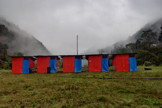 quarantine center in inaccessible hill area