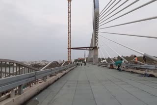 First ever Cable Bridge at Durgam Cheruvu