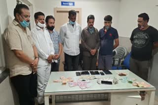 card players arrested by keesara police at keesara shamirpet road medchal district