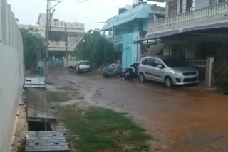 Heavy rain fall in part of Tumkur today