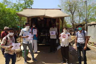 corona awareness program by youth in sabarkantha