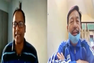 Arunachal BJP MP Tapir Gao speaking to ETV Bharat