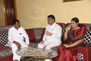 Political Secretary of CM meets  MLA A. S. Patil nadahalli