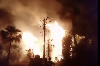 fire accident at malyala in jagityala district