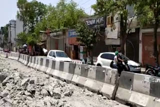 street light work  start on najafgarh road in delhi amid lockdown 4