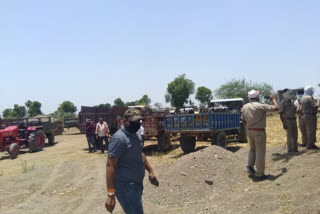 Kota news, Police action on illegal mining, Kota police