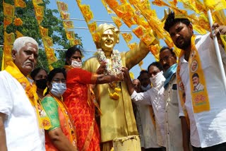 NTR Birth anniversary celebrations at ankur in kammam district